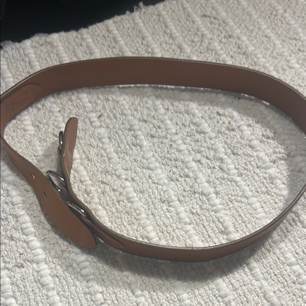 Asprey Genuine Calf Brown Leather Belt with Silver Accents Made In Italy - Picture 6 of 6